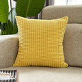 Nordic Corduroy Pillow Cover 50x50cm Super Soft by Axyaa