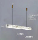 Axyaa Nordic Marble LED Hanging Chandelier for Large Living Spaces