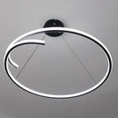 Axyaa LED Circular Hanging Pendant Lamp for Modern Home Decoration