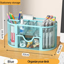 Mesh Desk Organizer Pen Holder by Axyaa Large Capacity Metal Desktop Storage