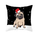 Axyaa Christmas Hat Pet Printed Cushion Cover 45x45cm