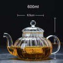 Axyaa 600ml Glass Teapot with Infuser Herbal TeaCup
