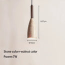 Axyaa Yellow Cave Stone Pendant Chandelier - Modern Nordic Bedroom Lighting