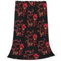 Axyaa Hazbin Hotels Fleece Blanket for Winter Coziness