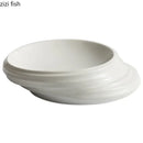 Axyaa Ceramic Dinner Plate Set - Restaurant Steak Dessert Salad Snack Insulation Plates