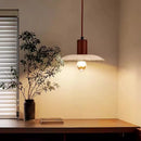 Axyaa Yellow Cave Stone Wooden Pendant Light for Bedside, Bar Counter, Study & Aisle
