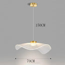 Axyaa Lotus Leaf LED Pendant Light: Modern Linear Hanging Light for Dining Room & Kitchen