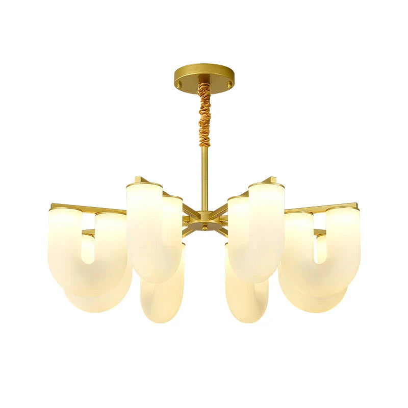 Axyaa U-Type Milk White PE Pendant Lamp