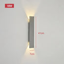 Axyaa Black LED Wall Lamp 18W for Bedroom Indoor Lighting Fixtures