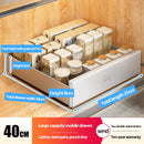 Axyaa Slide Out Cabinet Organizer Pantry Shelves Sliding Drawer Storage Rack