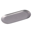 Axyaa Stainless Steel Oval Dessert Plate Tray for Kitchen Tableware