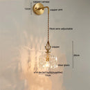 Axyaa Crystal Glass LED Wall Sconce for Luxe Home Decor & Lighting