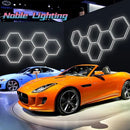 Axyaa Honeycomb LED Ceiling Light: Stylish Illumination for Garage, Showroom, and Workshop