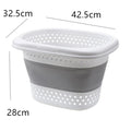 Axyaa Wall-Hung Laundry Basket - Large Capacity Foldable Hamper