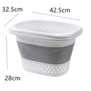 Axyaa Wall-Hung Laundry Basket - Large Capacity Foldable Hamper