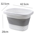 Axyaa Wall-Hung Laundry Basket: Foldable, Large Capacity Hamper Organizer