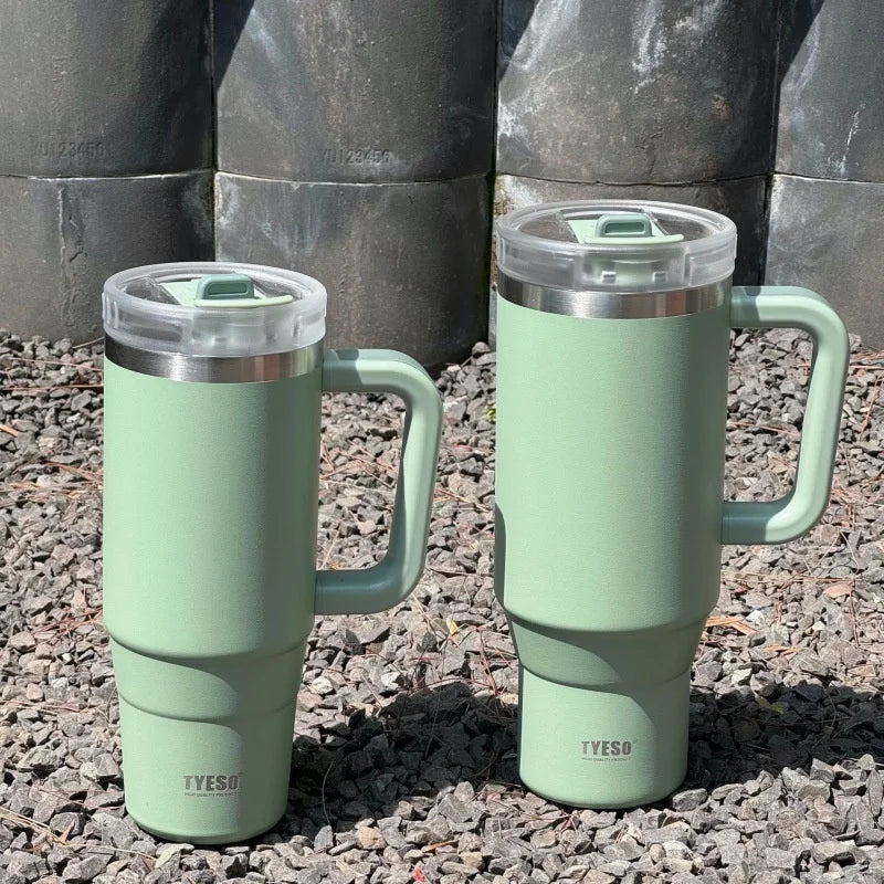Axyaa Stainless Steel Insulated Coffee Cup with Handle, Large Capacity for Travel