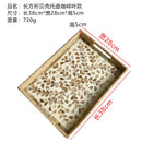 Axyaa Rattan Shell Storage Tray - Handmade Round Plate for Home and Restaurant