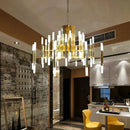 Axyaa Nordic Metal Chandelier for Modern Living Room, Dining Room, and Bedroom