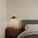 Axyaa Chinese Retro Style Yellow Cave Stone Bedside Pendant Lamp