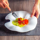 Axyaa Porcelain Fusion Soup Plate Irregular Shape Ceramic Tableware