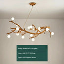 Axyaa Nordic Resin Iron Glass Pendant Chandelier