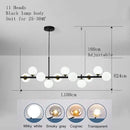 Axyaa Glass Ball LED Ceiling Chandeliers | Modern Hanging Lamp for Kitchen Living Dining Room