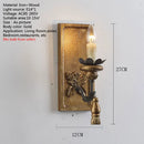 Axyaa French Retro Gold Carved Wall Lamp for Elegant Home Lighting
