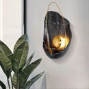 Axyaa Nordic Marble Shell Wall Sconce for Living Room Bedroom Decor