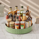 Axyaa Seasoning & Cosmetic Turntable Organizer - 360° Rotating Storage Rack