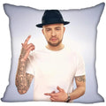 Axyaa Satin Soft Pillow Cover Square Zipper Pillowcase