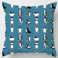 Axyaa Yoga Panda & Avocado Cartoon Animal Throw Pillow Bundle
