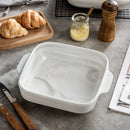 Axyaa Marble Grey Ceramic Bake Set 1500 ML Bake Pan with Handle