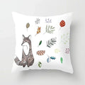 Axyaa Cute Animal Print Polyester Pillowcase for Bedroom Living Room 45x45cm