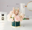 Ceramic Vase for Home Decor - Axyaa Desktop Ornament & Flower Pot