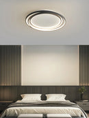 Axyaa Circular LED Bedroom Ceiling Lamp - Modern Nordic Minimalist Lighting for Home