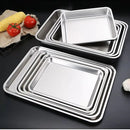 Axyaa Stainless Steel Nonstick Baking Tray Rectangular Pizza Bread Pan Utensil