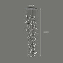 Axyaa LED Staircase Chandeliers: Modern Hanging Lights for Living Room Decor and Indoor Lighting