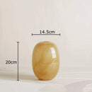 Axyaa Imitation Jade Glass Vase for Flowers Arrangement and Room Decoration