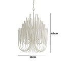 Axyaa Nordic Wooden Candlestick Chandelier Hanging Lamp for Home Lighting