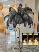 Axyaa Resin Feather Floor Lamp Light for Luxury Home Decor