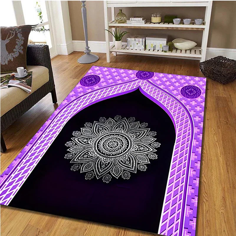 Axyaa Muslim Prayer Non-slip Carpet Room Mat for Kitchen Bathroom Floor