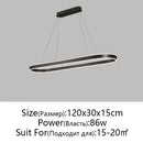 Axyaa Nordic LED Aluminum Ceiling Chandelier for Kitchen Living Room