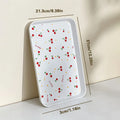 Axyaa Cherry Pattern Serving Tray: Multifunctional Kitchen & Jewelry Organizer