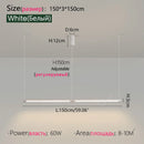 Axyaa Nordic LED Bar Counter Chandelier Memory Pendant Light for Dining Table.