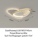 Axyaa Modern LED Ceiling Chandelier - Gold/Black Indoor Lighting for Home Decoration