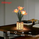 Axyaa Dimmable Daffodil Flower Crystal Lamp - Romantic Living Room Decor