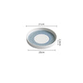 Axyaa Straight Edge Ceramic Plate Set for Molecular Cuisine and Specialty Tableware