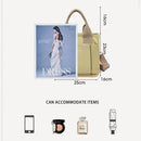Axyaa Multi-partition Small Tote Handbag for Work and Outings