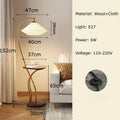 Axyaa Japanese Cloth Floor Lamp LED Warm Light Integrated Body Integration